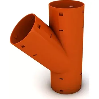 Kanalizační potrubí Drenážní odbočka 45° 65/65