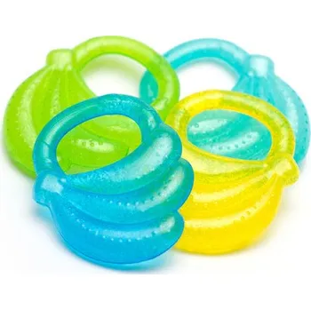 BabyOno Gelové kousátko Banány Žlutá