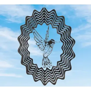 Feng shui spirála s kolibříkem – symbol radosti, lehkosti a vitality