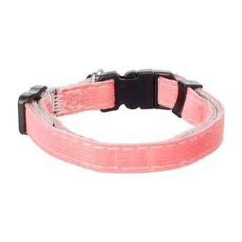 Flamingo obojek pro kočky 10 mm x 20-34 cm s rolničkou,nylon růžový