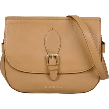 Kabelka Dámská crossbody kožená kabelka Burkely Moja - béžová