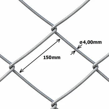 Pletivo Pletivo oborové, výška 200 cm, oko 150x150 mm, drát 4,0 mm, pozinkovaný drát, délka 10 m