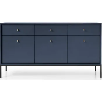 Komoda Komoda Mono II 154 cm modrá/černá