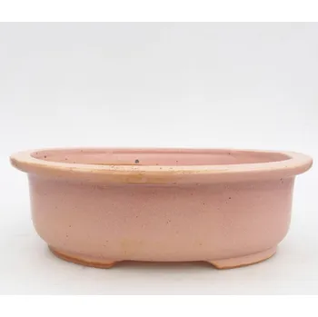 Květináč Keramická bonsai miska 26 x 22 x 8 cm růžová