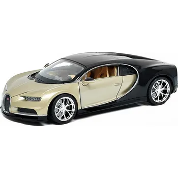 Dětské zboží Bugatti Chiron 2016 zlatá / černá 1:24 - Welly Bugatti Chiron - kovová model