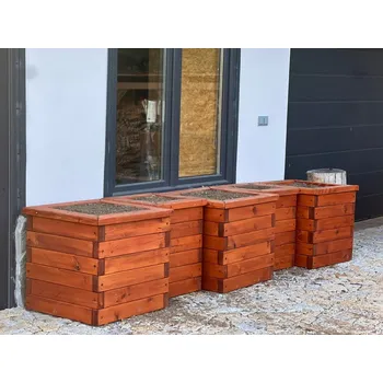 Vyvýšený záhon Záhon na terasu ZvP exclusive - BOROVICE 100x50x65 cm