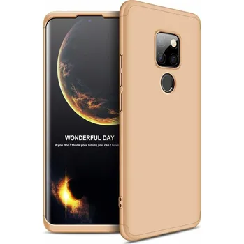 GKK Ochranné pouzdro 360 Přední a zadní pouzdro Celotělový kryt Huawei Mate 20 zlatý