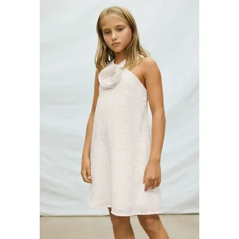 Dívčí šaty Dívčí šaty Mayoral 6909.8B.Junior.PPY2 béžová 01X, vel. 140