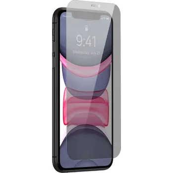 Pouzdro na mobilní telefon Baseus Tvrzené sklo pro iPhone 11 Pro Max / iPhone XS Max Privacy Anti Spy (privatizace) s krytem reproduktoru + polohovadlem (SGBL061702) (vhodné pro pouzdro)