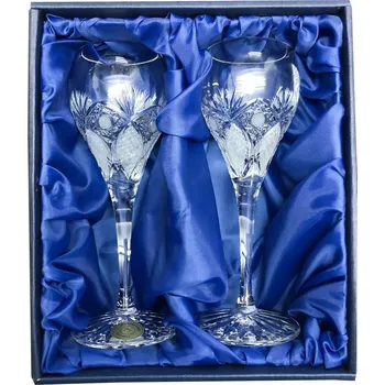 Sklenice ONTE CRYSTAL Broušené sklenice na likér 90ml, Exclusive Počet sklenic v balení: 2 sklenice v dárkové sadě