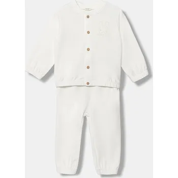 Kojenecká tepláková souprava United Colors of Benetton 3MDSAK017.W.seasonal bílá 00X, vel. 68