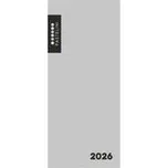 Diář PVC týdenní 2026 PASTELINI šedá