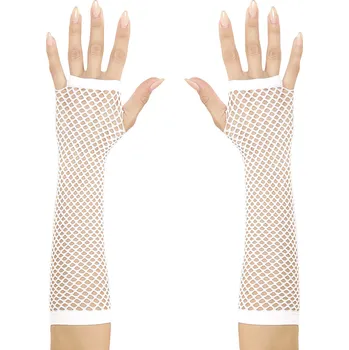 Widmann Rukavičky bez prstů bílé síťované