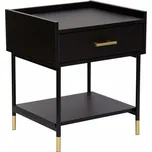 Atmosphera Tedy Noční stolek 45 × 40 × 53 cm, černý