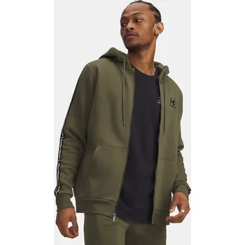 Pánská mikina Under Armour Pánská mikina UA Icon Fleece FZ Taping 1390298-391 Zelená XS
