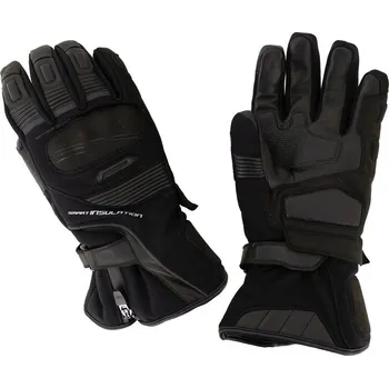 Moto rukavice Cappa Racing Rukavice moto Donington textilní/kožené dlouhé černé 3XL