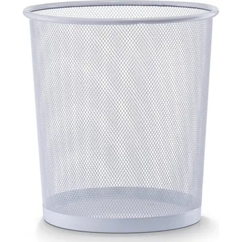 Odpadkový koš ZELLER Koš na papír drátěný 26 × 28 cm, bílý