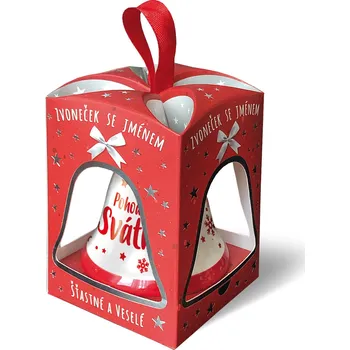 Vánoce Nekupto Vánoční zvonek s potiskem Pohádkové svátky