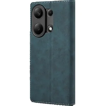 Pouzdro na mobilní telefon Lenuo Leather flipové pouzdro pro Xiaomi Redmi Note 13 Pro, modrá