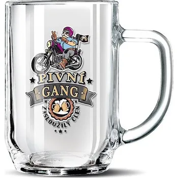 Sklenice Nekupto Dárkový půllitr Pivní gang