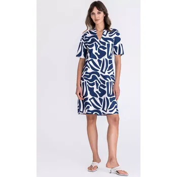 Dámské šaty TUZZI BEACH dámské šaty modrobílé oboustranné