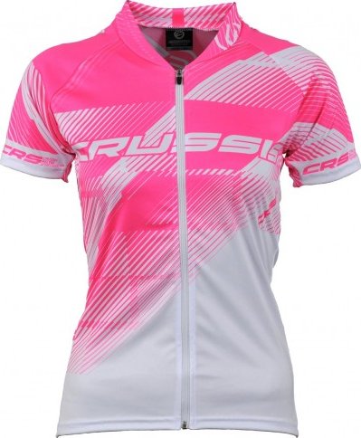 Dres Crussis dámský bílá/růžová fluo Velikost: XS