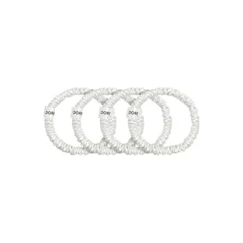 Dore & Rose Scrunchie 1 cm Set White Gumička do vlasů