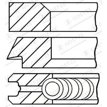 Motor automobilu Sada pístních kroužků GOETZE ENGINE 08-437000-00