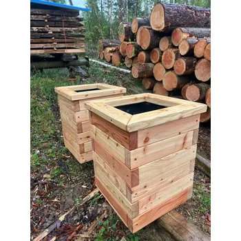 Vyvýšený záhon Záhon na terasu ZvP exclusive - MODŘÍN 100x50x65 cm