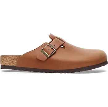 Dámské pantofle Kožené pantofle Birkenstock Boston 1028310 hnědá 88X, EUR 38