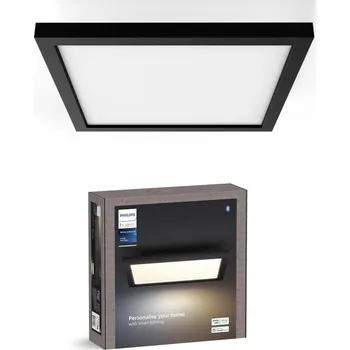 Philips - LED Stmívat. stropní svítidlo Hue AURELLE LED/19W/230V 30x30 cm černá