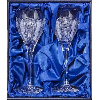 Sklenice ONTE CRYSTAL Broušené sklenice na likér 90ml, Iris Počet sklenic v balení: 2 sklenice v dárkové sadě