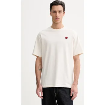 Bavlněné tričko Kenzo FE65TS4744SG béžová 08X, vel. S