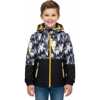 Chlapecká bunda CHLAPECKÁ ŠUSŤÁKOVÁ BUNDA S FLEECEM NOVINKA Barva: Černá, Velikost: 146