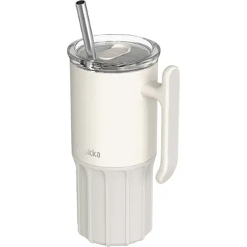 Quokka, Termohrnek s brčkem Quokka Umi, 720 ml, světle šedý - Formadore