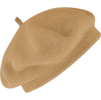 Čepice Fiebig - Headwear since 1903 Bavlněný letní baret dámský - Flora - Camel Velikost: Unisize (S-XL)