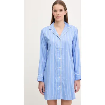 Dámská noční košile Noční košilka Lauren Ralph Lauren ILN32490 modrá 55X, vel. S