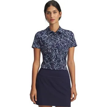 Dámské tričko Dámské polo tričko Under Armour Playoff 3.0 Printed Polo velikost XL midnight navy