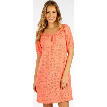 Dámské šaty Dámské šaty LITEX s krátkým rukávem lososové Barva: lososová, Velikost: S