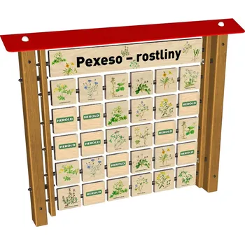 Pexeso Monkeys Edukační panel Pexeso - Rostliny na stěnu