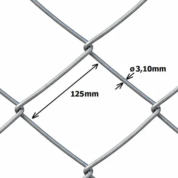 Pletivo Pletivo oborové, výška 200 cm, oko 125x125 mm, drát 3,1 mm, pozinkovaný drát, délka 10 m