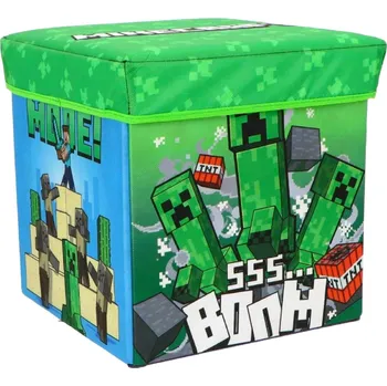Taburet Taburet s úložným prostorem 30 x 30 x 30 cm Minecraft