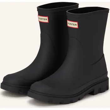 Dámské mokasíny Hunter Gumové Holínky Downpour Short, černá / krémová / červená