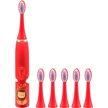 Elektrický zubní kartáček For Kids Dětský elektrický kartáček na zuby s nástavci Lev