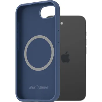Pouzdro na mobilní telefon AlzaGuard Silicone Case Compatible with Magsafe pro iPhone 16e modrý