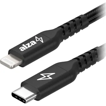 Datový kabel AlzaPower AluCore USB-C to Lightning MFi 2m černý