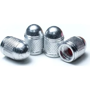 Tuning Čepičky ventilků ALU stříbrné, 4ks
