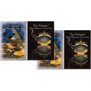 Kalendář Pangea Tea Čajový adventní kalendář černo modrý, nálevové sáčky, 2 × 46 g