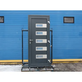 Vchodové dveře CORTIZO Millennium Plus 100/205 O pravé dovnitř antracit/antracit