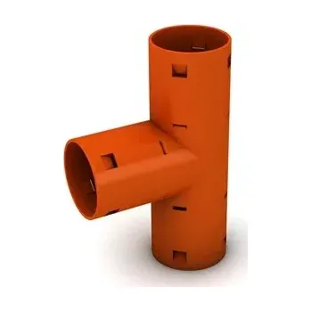 Kanalizační potrubí Drenážní odbočka T-kus 90° 65/65